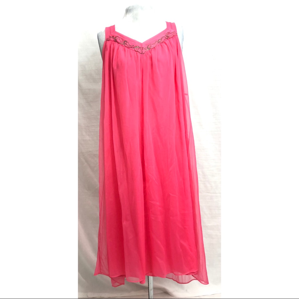 Vintage Royal Charmode Pink Nylon Nightgown
